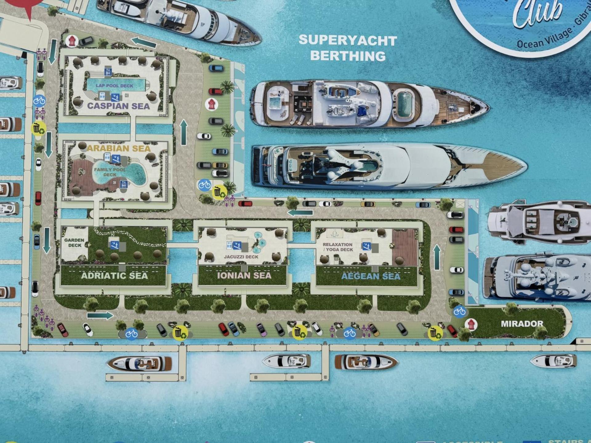 Marina Club Luxury Private Studio With Pool And Incredible Views غيبرالتار المظهر الخارجي الصورة